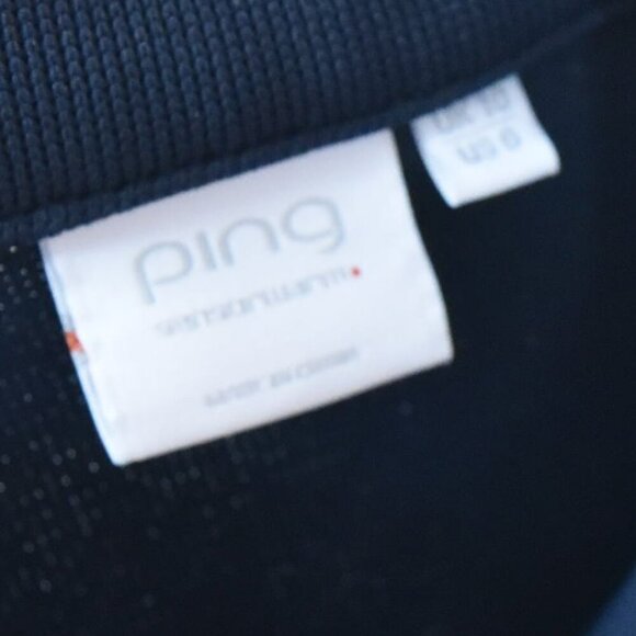 Ping Golf Tennis Vest Women's 6 Navy Blue Performance EUC Preppy Country Club - Picture 5 of 8